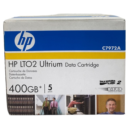 PACK 5 HP LTO2 ULTRIUM DATA CARTRIDGE 400GB