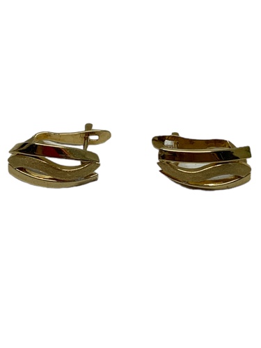 Pendientes Oro Cierre Clip