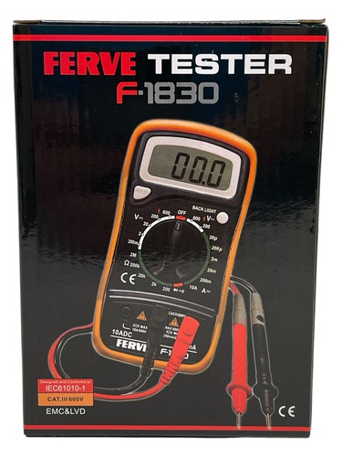 Multímetro FERVE F-1830 Digital