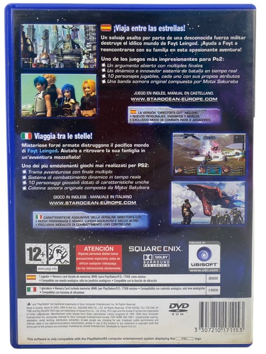 STAR OCEAN TILL THE END OF TIME PS2