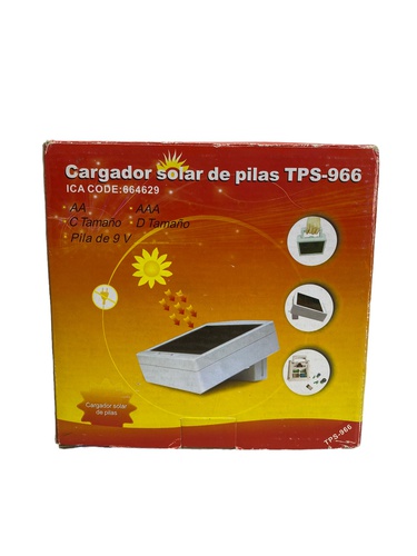 Cargador Pilas CARGADOR SOLAR DE PILAS