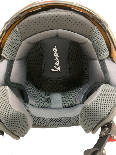 Casco VESPA Jet Automático Con Visera Solar