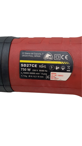 Amoladora Eléctrica STAYER SD27CE