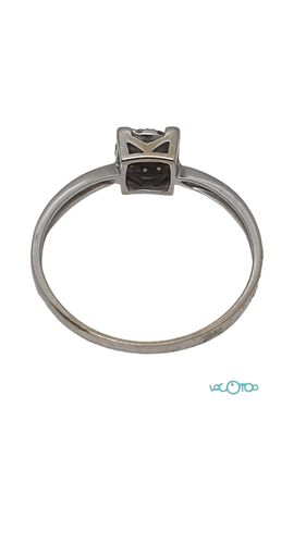 Anillo Oro ORO BLANCO CON DIAMANTE TALLA BR