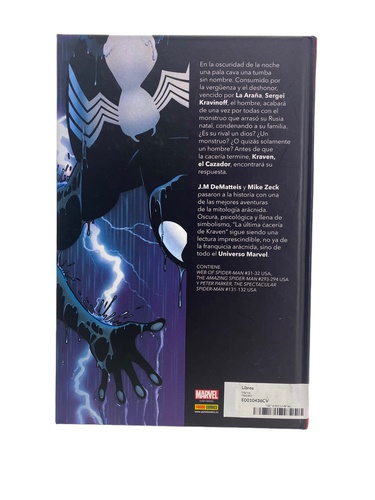 Libros MARVEL Spiderman La ultima cacería d