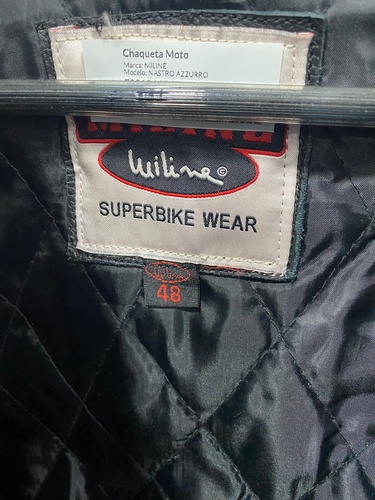 Chaqueta Moto MILINE NASTRO AZZURRO Mujer S