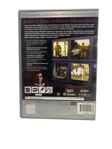 Videojuego SONY PS2 SCARFACE