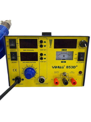 Soldador de Estaño YIHUA 853D+
