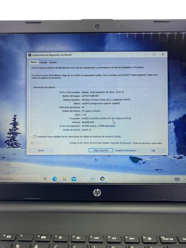 Portátil HP hp 15-bs006ns 512 GB HDD 4 GB I