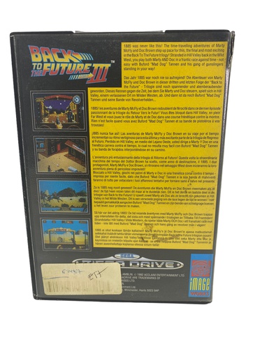 Videojuego SEGA MEGA DRIVE BACK TO THE FUTU
