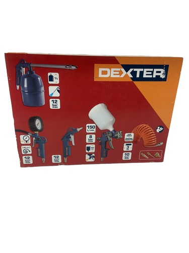 Pistola De Pintura DEXTER KIT HERRAMIENTAS 
