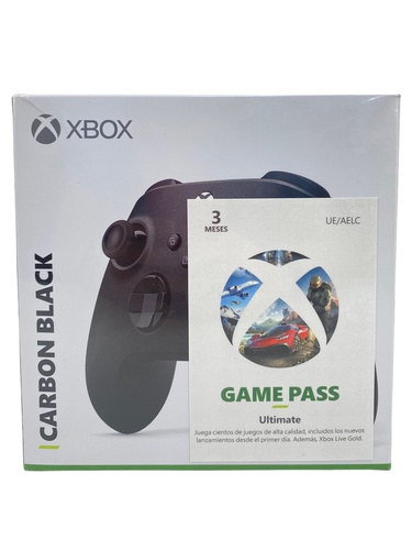 MANDO XBOX ONE CARBON BLACK + GAME PASS ULT