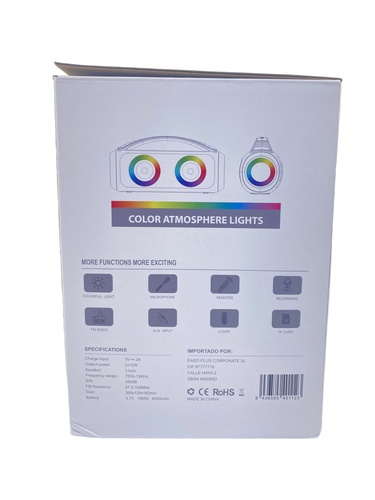 Altavoz Portátil DYNASONIC D93 Bluetooth