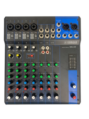Mesa Dj YAMAHA MG10 No 10 Canales 4 Salidas