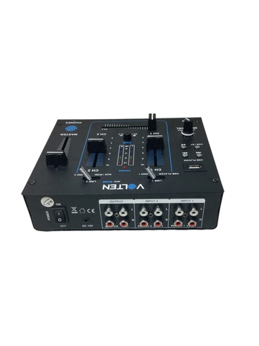 Mesa Dj VOLTEN VL1241 USB 2 Canales 1 Salid