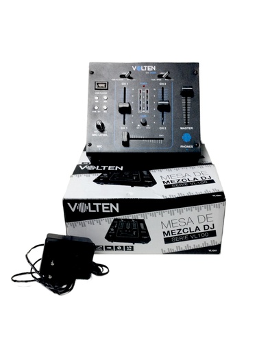 Mesa Dj VOLTEN VL1241 USB 2 Canales 1 Salid