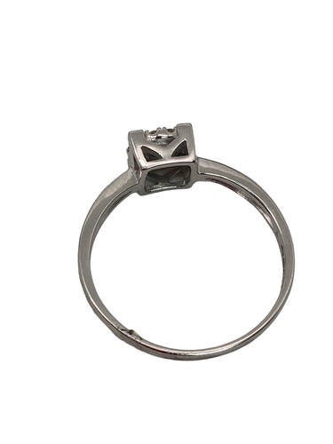 Anillo Oro ANILLO ORO BLANCO CON BRILLANTE