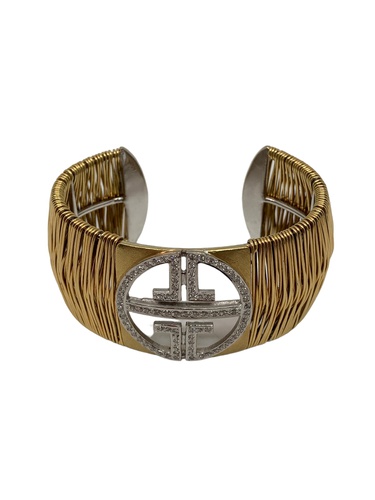 Pulsera Oro BRAZALETE ORO C/DIAMANTES 16 cm