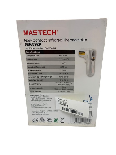 Termómetro MASTECH MS6592P Digital