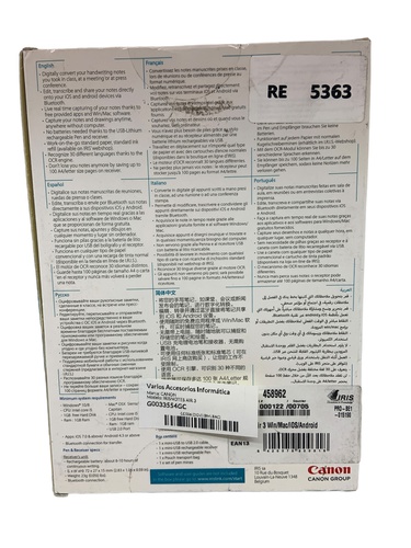 Varios Accesorios Informática CANON IRIS NO
