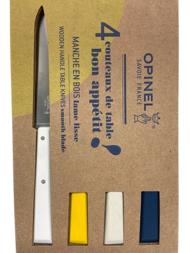 Cubertería OPINEL PACK CUCHILLOS 4 Piezas