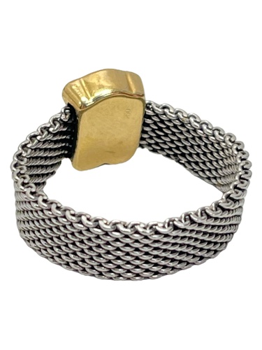 Bisutería TOUS ANILLO ACERO Y ORO