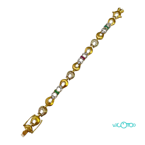 Pulsera Oro 18K CON PIEDRAS