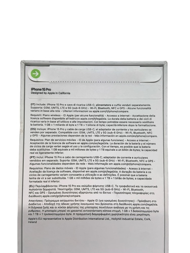IPHONE 15 PRO 128 GB