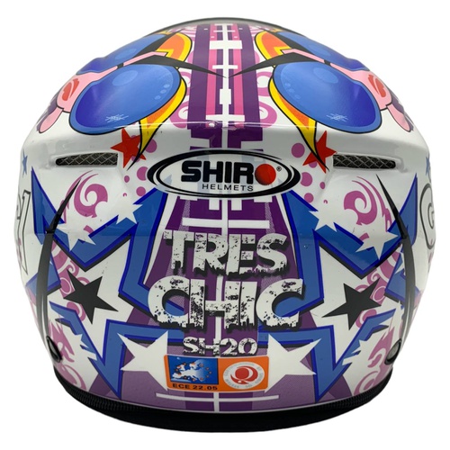CASCO MOTO SHIRO TRES CHIC SH20 T.YS