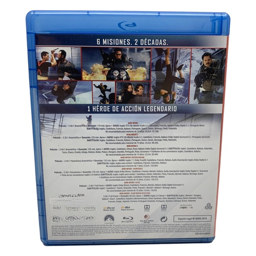 Blu-Ray BLURAY MISION IMPOSIBLE COLECCION 6