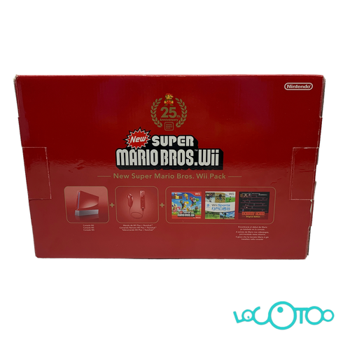 Consola NINTENDO WII ROJO 25 ANIVERSARIO WI