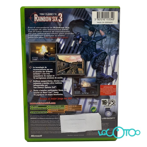 TOM CLANCYS RAINBOW SIX 3 XBOX