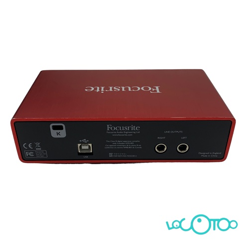 Tarjeta De Sonido FOCUSRITE SCARLETT 2I2