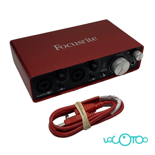 Tarjeta De Sonido FOCUSRITE SCARLETT 2I2