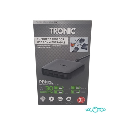 Cargador TRONIC HUB 4 USB