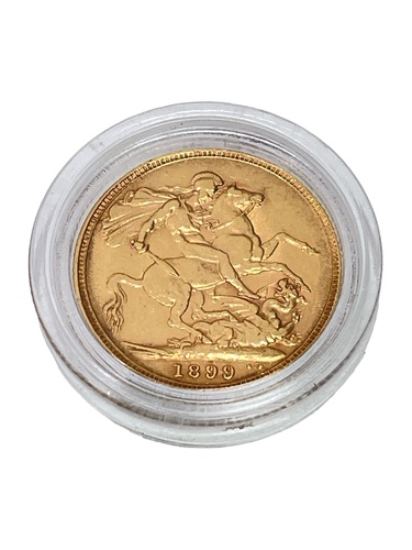 MONEDA ORO Soberano de Oro 1899 - Victoria 