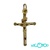 Colgante Oro con forma de cruz con jesucris