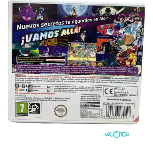 Videojuego NINTENDO 3DS POKEMON ULTRALUNA 3