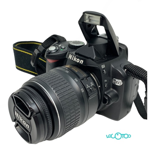 Cámara Réflex NIKON D60 18 mm 10.2 MPX SD C