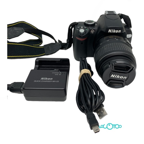 Cámara Réflex NIKON D60 18 mm 10.2 MPX SD C