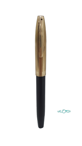 Plumas SHEAFFER NEGRO Y DORADO Oro Embolo