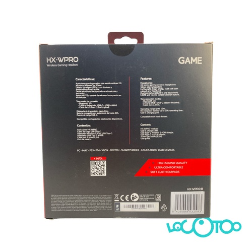 Auriculares GAME HX-WPRO Nintendo Switch Xb