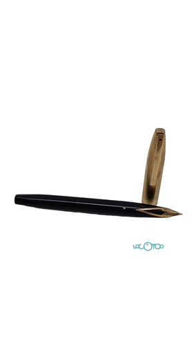 Plumas SHEAFFER NEGRO Y DORADO Oro Embolo