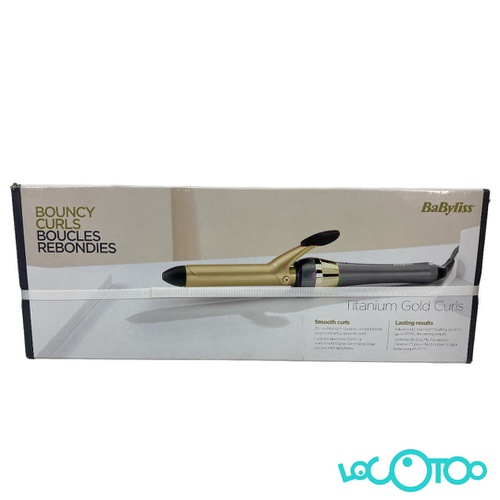 Rizador Pelo BABYLISS TITANIUM GOLD CURLS