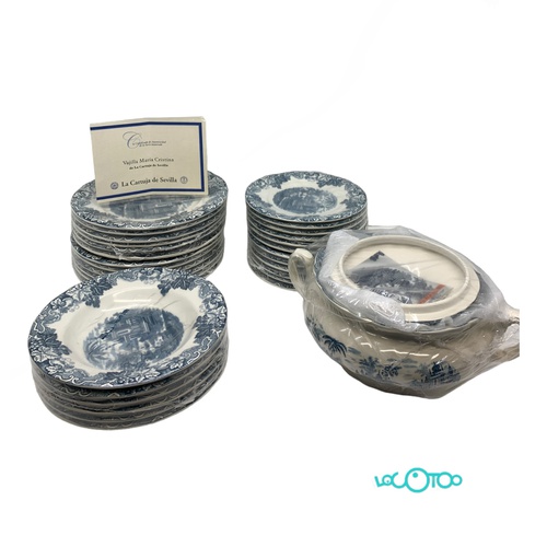 Vajilla LA CARTUJA DE SEVILLA 30 Piezas