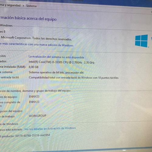 AIO HP TOUCHSMART 610 PC 1000 GB HDD 8 GB I