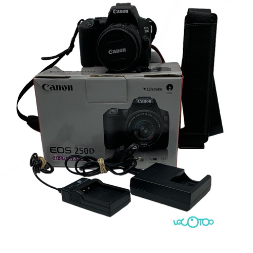 CÁMARA RÉFLEX CANON EOS 250D + 18-55MM 