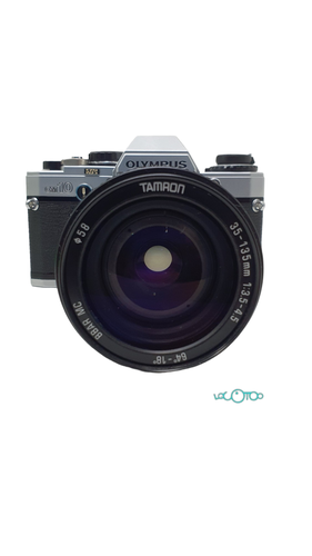 CAMARA VINTAGE OLYMPUS OM10 + TAMRON 35-135