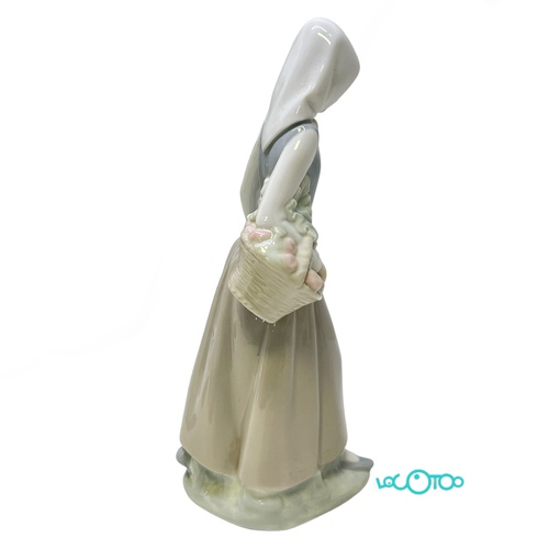 CERAMICA LLADRO NAO CAMPESINA CON OCA