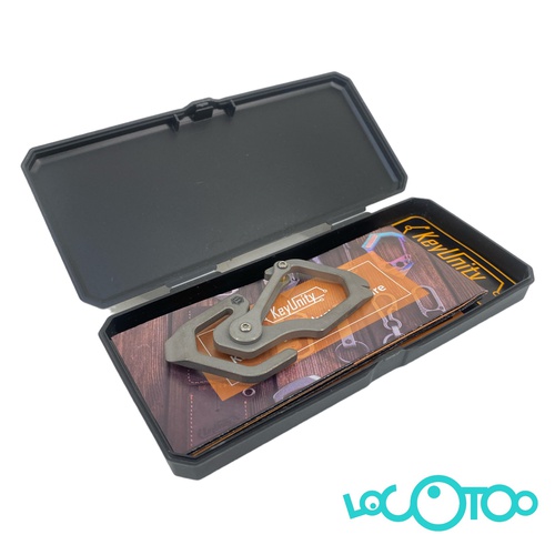 LLAVERO DE MOSQUETON DE TITANIO KEYUNITY KU